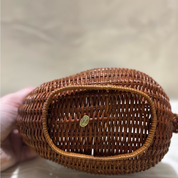 Vintage Brown Wicker Deer Basket - Picture 7 of 10